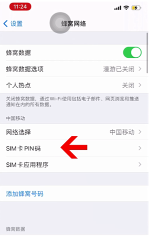 东方华侨农场苹果14维修网分享如何给iPhone14的SIM卡设置密码 